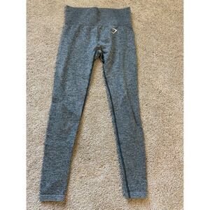 Gymshark Vital Seamless Leggings High‎ Waisted Athletic Gym Activewear Gray